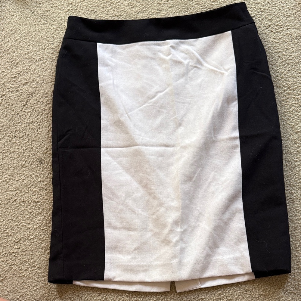 Calvin Klein Black and White Pencil Skirt